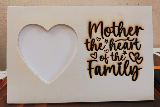 Mother’s Day Heart Frame Laser Engraved